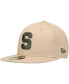 Men's Tan Michigan State Spartans Camel & Rifle 59Fifty Fitted Hat