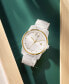 ფოტო #4 პროდუქტის Men's Swiss Bold Verso White Ceramic Bracelet Watch 42mm