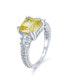 Фото #2 товара Кольцо Bling Jewelry Art Deco 2CT Canary Yellow CZ