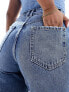 Фото #2 товара Pimkie high waisted mom jeans in blue wash