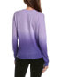 Amicale Cashmere Dip Dye Cashmere Sweatshirt Women's Purple Xs