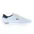 Фото #2 товара Lacoste Powercourt Tri 22 1 SMA Mens White Leather Lifestyle Sneakers Shoes