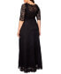 Women'sPlus Size Leona Lace Long Formal Gown