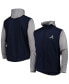 ფოტო #1 პროდუქტის Men's Navy, Heather Gray Atlanta Braves Alpha Full-Zip Jacket