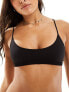 Фото #1 товара Weekday Cat soft scoop neck bra in black