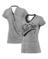 ფოტო #1 პროდუქტის Women's Black Chicago White Sox Hail Mary V-Neck Back Wrap T-shirt