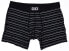 Фото #1 товара SAXX 285008 Men's Vibe Super Soft Boxer Briefs Underwear Black Stripe XL