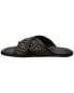 Фото #2 товара Fendi Ff Canvas & Leather Sandal Men's Black 8 Uk