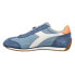 Diadora Equipe H Canvas Stone Wash Lace Up Mens Blue Sneakers Casual Shoes 1747
