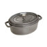 Фото #1 товара Zwilling STAUB LA COCOTTE - Casserole baking dish - Oval - Cast iron - Ceramic - Gas - Halogen - Induction - Sealed plate - Graphite - Grey - Enamel