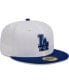 Фото #4 товара Men's White, Royal Los Angeles Dodgers Optic 59FIFTY Fitted Hat
