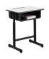 Фото #1 товара Student Desk With Top And Adjustable Height Pedestal Frame