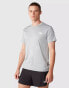 The North Face Reaxion red box short sleeve t-shirt in grey heather