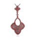 ფოტო #1 პროდუქტის Suzy Levian Sterling Silver Cubic Zirconia Lotus Drop Dangle Pendant Necklace