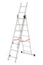 Фото #1 товара Awtools Basic 3x7 градусов алюминиевая лестница 150 кг