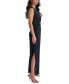 Фото #4 товара Women's V-Neck Side-Knot Sleeveless Gown