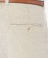 Фото #3 товара Men's Classic-Fit Linen Blend Herringbone Pants