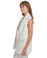 Women's Solid Notched-Collar Open-Front Vest
