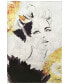 "gold-tone Woman 2" Reverse Printed Tempered Glass with Silver-Tone Leaf, 36" x 24" x 0.2"
