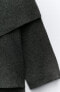 Фото #8 товара Короткое трикотажное пальто с асимметричным шарфом ZARA