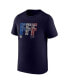 Men's Navy France National Team Lights T-Shirt Синий, L - фото #3