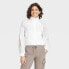 Фото #1 товара Women's Windbreaker Full Zip Jacket - All In Motion White XS