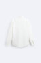 Фото #8 товара Куртка-рубашка ZARA из хлопка и льна