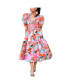 ფოტო #1 პროდუქტის Ramona Watermelon Smocked Midi Dress