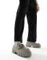 Фото #6 товара ASOS DESIGN chunky loafers in grey with chain