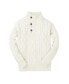 ფოტო #1 პროდუქტის Baby Boys Mock Neck Cable Sweater with Buttons