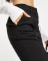 Фото #3 товара ASOS DESIGN Petite slim skim cigarette trouser in black