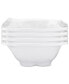 Фото #1 товара Ruffle Melamine Square Dip Bowls, Set of 4