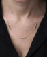 ფოტო #2 პროდუქტის Diamond & Polished Bar 20" Collar Necklace (1/10 ct. t.w.) in 14k Gold, Created for Macy's