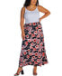 Plus Size Floral Maxi Skirt