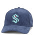 ფოტო #1 პროდუქტის Men's Deep Sea Blue Seattle Kraken Corduroy Chain Stitch Adjustable Hat