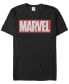 Фото #2 товара Marvel Men's Distressed Marvel Men's Logo Short Sleeve T-Shirt