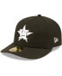 Фото #2 товара Men's Houston Astros Black, White Low Profile 59FIFTY Fitted Hat