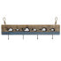 Wall mounted coat hanger DKD Home Decor Aged finish Metal Wood (85 x 4 x 33 cm)