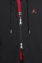 Jordan Full Zip Unisex Hoodie Kapüşonlu Unisex Sweatshirt Siyah