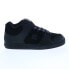 Фото #1 товара DC Pure Mid ADYS400082-KKG Mens Black Leather Skate Inspired Sneakers Shoes