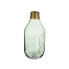 Vase Face Green Glass 11 x 24,5 x 12 cm (6 Units)