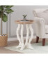 Enchanting French Country Accent Table with Hourglass Base