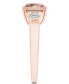 Фото #4 товара Morganite (2 ct. t.w.) and Diamond (1/3 ct. t.w.) Ring in 14K Rose Gold