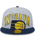 ფოტო #4 პროდუქტის Men's Gray, Navy Indiana Pacers Tip-Off Two-Tone 9FIFTY Snapback Hat