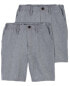 Фото #1 товара Kid 2-Pack Lightweight Uniform Shorts in Quick Dry Active Poplin 5