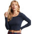 ფოტო #1 პროდუქტის SUPERDRY Vintage Pointelle Crop long sleeve T-shirt