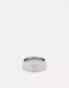 Lost Souls textured band ring in stainless steel Серебристый, S/M - фото #1