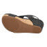 Corkys Tiffanee Studded Wedge Womens Black Casual Sandals 41-0266-BKME