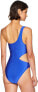 Фото #2 товара Seafolly 180176 Women's 80's Flashback Blue-Ray One Piece Swimsuit size 8
