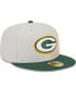 ფოტო #3 პროდუქტის Men's Khaki, Green Green Bay Packers Super Bowl Champions Patch 59FIFTY Fitted Hat